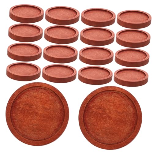 40st Basen Blanke Cabochon-basis Runder Bastelsockel Lünette Anhänger Leer Foto-anhänger-tabletts Zum Selbermachen Blanko-anhängerfassungen Aus Bronze Bastelbasis Coffee Bambus GRADENEVE von GRADENEVE