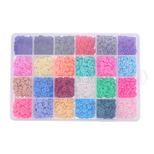 GRADENEVE 1 Box Polymer Ton Perlen Verschiedenen Farben DIY Schmuckherstellungszubehör Mit Abstandshaltern Glitterkarton Und Verschiedenen Perlenarten Für Kreatives Basteln Und von GRADENEVE