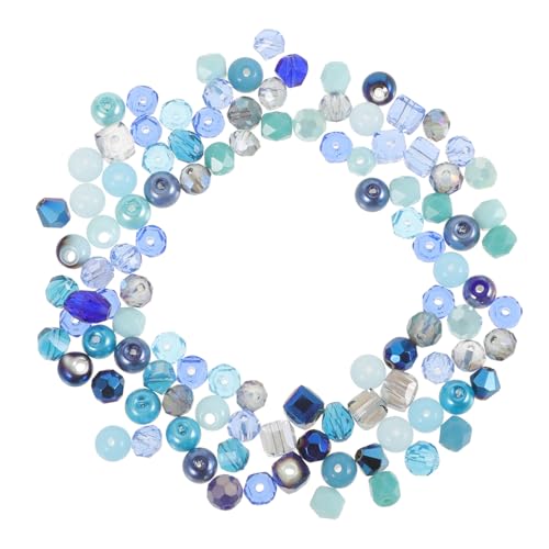 GRADENEVE 1 Perlenplatten für die Schmuckherstellung Perlen-Kits Quetschperlen Horn Mini-Perlen beads for bracelets kristallperlen bläulich Bastelzubehör kleine Perlen zarte Acrylperlen Blue von GRADENEVE