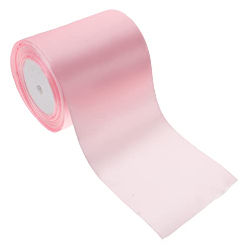 GRADENEVE 1 Rolle 10cm Band ribbon bandfeile Geschenkboxband geburtstagdeko geschenksband Geschenkband dekorative bänder Haarspangenband selber machen Banddekor Polyester Rosa von GRADENEVE