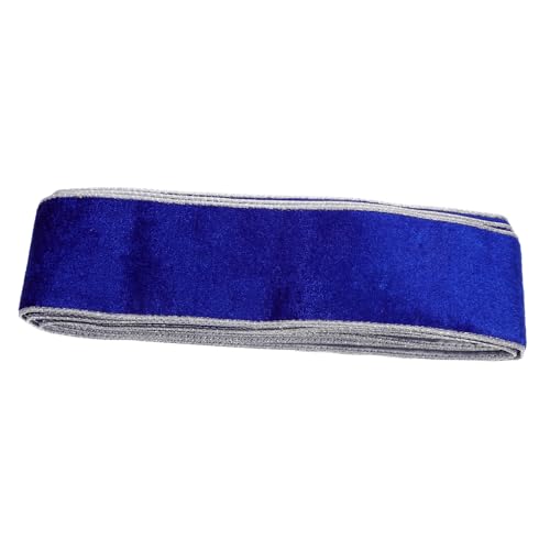 GRADENEVE 1 Rolle Beflocktes Gurtband Weihnachtsbogenband Zierbänder für Bastelarbeiten Sackleinen Geschenkband seidenband ribbon Festival-Paketband Multifunktions-Paketband Polyester Blue von GRADENEVE