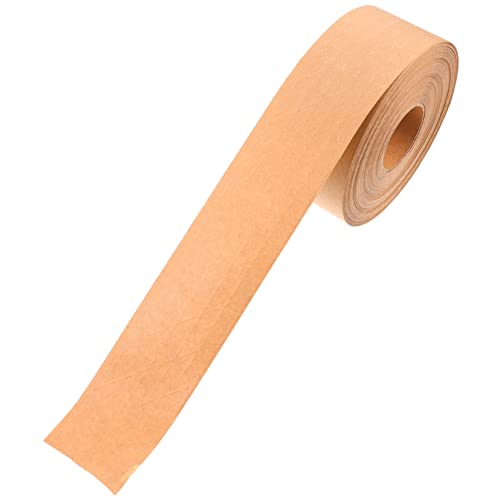 GRADENEVE 1 Rolle Kraftpapierband, Beschreibbares Flatback Klebeband, Haushalts Versiegelungsband, Packband Aus Bastelpapier, Wasserdichtes Versiegelungsband, Papierkarton Klebeband, von GRADENEVE