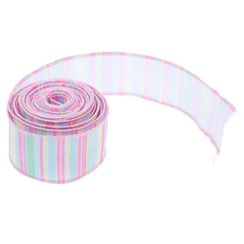 GRADENEVE 1 Rolle Osterband Geschenkband zum Verpacken Geschenkband für die Party Ostern Geschenkband Drahtkante Geschenkband Schleifengirlande Band zum Verpacken von Geschenken Polyester von GRADENEVE