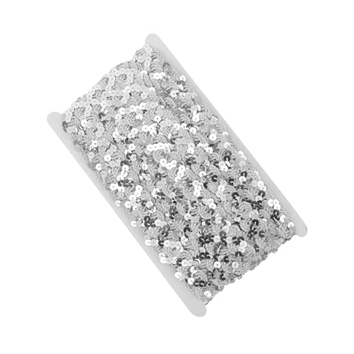 GRADENEVE 1 Rolle Pailletten Zopfbesatz Breite Glitzerndes Gurtband Für DIY Bastelprojekte Nähen Und Verzieren Von Kleidung Kostümen Und Accessoires Ideal Für Kreative von GRADENEVE