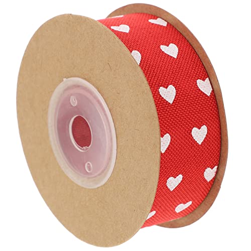 GRADENEVE 1 Rolle Schleife seidenband ribbon bastelzeug liebstöckel hochzeitsdeco Streamer Dekorationen für die Babyparty Valentinstag Partygeschenke Geschenkverpackungsband Polyester rot von GRADENEVE