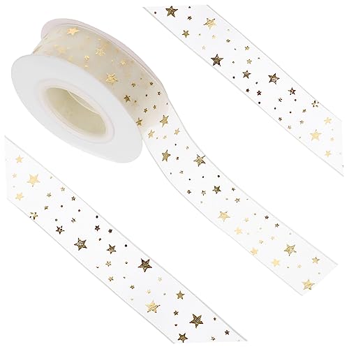 GRADENEVE 1 Rolle Verpackung Satin band Dekoration verschleißfestes Bastelband Weihnachten DIY Bänder seidenband ribbon ehering schneidbares Paketband Geschenkband für den täglichen Gebrauch von GRADENEVE