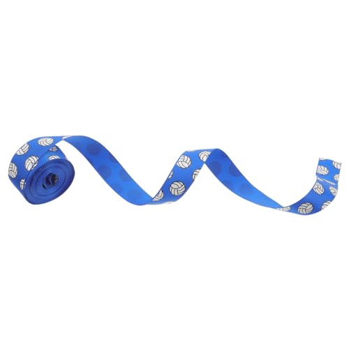 GRADENEVE 1 Rolle Volleyballband Schleifenknoten Machen Band Wickelband Multifunktionsband Geschenkband Dekoratives Band Dekoratives Verpackungsband Blumenstrauß Liefert Polyester Blue von GRADENEVE