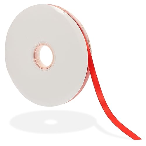 GRADENEVE 1 Rolle handgemachtes Weben schneidbares Verpackungsband schneidbares Geschenkband Scrapbooking-Band seidenband ribbon oq gefertigtes Band Multifunktions-Bastelband Polyester rot von GRADENEVE