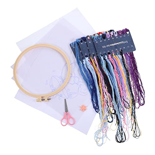 GRADENEVE 1 Satz Kreuzstich-Bild zum Aufhängen Kreuzstich-Starter-Kits Stickerei Anfänger-Kits Stickübungszubehör DIY Handarbeits-Set Stickwerkzeugsatz sticken handwerk werkzeug Polyester von GRADENEVE