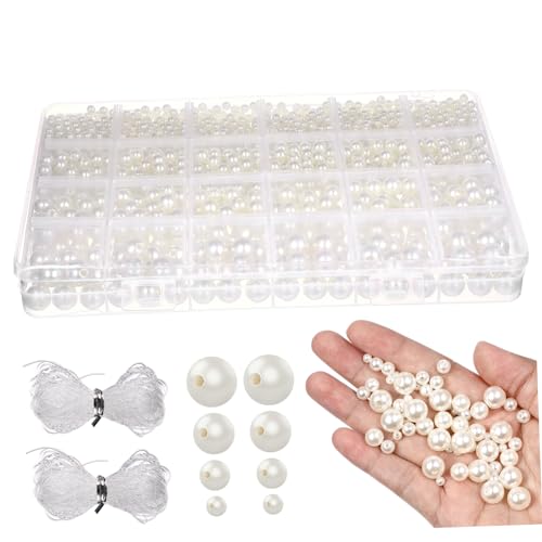 GRADENEVE 1 Satz Schmuck Abstandsperlen slico hochzeitsdeko Geschenkidee pearl necklace Perlen zum Basteln Perlen Gesicht Edelsteine Schmuckherstellung aus Perlen Perle für DIY-Armband Acryl von GRADENEVE