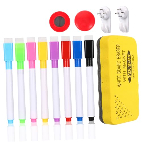 GRADENEVE 1 Satz Whiteboard-zubehör Weiße Tafel Whiteboard-marker Trocken Abwischbar Whiteboard-versorgung Planke Whiteboard-haken Kreide Whiteboard-stift Bleistift Whiteboard-pin Metall von GRADENEVE