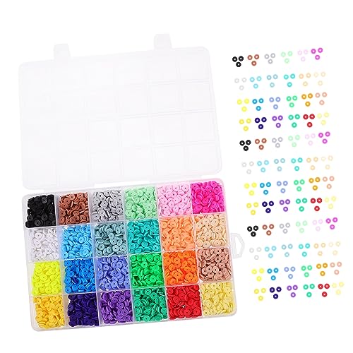 GRADENEVE 1 Schachtel Weiche Tonperlenscheibe Biegeringe Zur Schmuckherstellung Buchstaben Aus Tonperlen Kabel Bastelsets Bausatz Für Armbänder Aus Tonperlen Ton-kit Colorful Polymer-ton von GRADENEVE