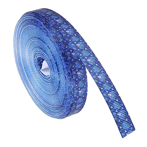 GRADENEVE 1 dekoratives Band für Blumensträuße seidenband ribbon kuchenbox bandalette Verpackungsmaterial dekorative Bandverzierung Geschenkbänder exquisites Geschenkband Stoff Blue von GRADENEVE