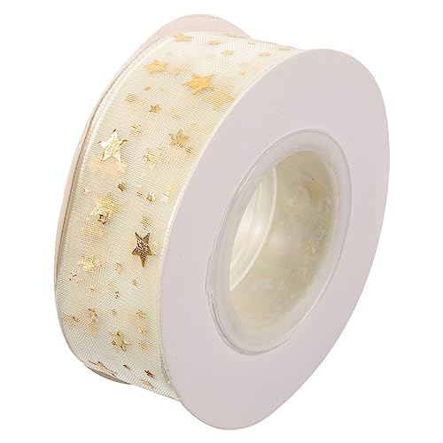 GRADENEVE 1 kopfschmuckband selber machen seidenband ribbon Blumenband präsentbox cake box goldenes Sternenband Band zum Verpacken exquisites Geschenkband Multifunktionsbänder Stoff von GRADENEVE