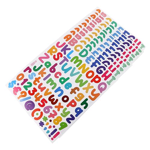 GRADENEVE 10 Blätter Alphabet-Aufkleber hochzeitssticker hochzeits sticker hochzeitsaufkleber decals Aufkleber nach Zahlen Vinyl-Buchstaben und Zahlen Buchstabenaufkleber Nummernaufkleber von GRADENEVE