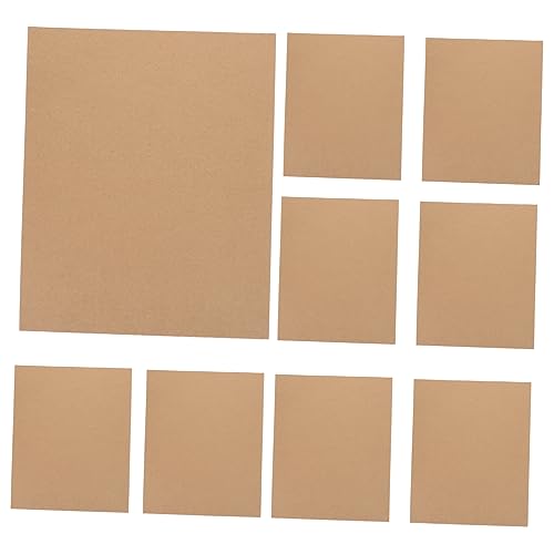 GRADENEVE 10 Blätter Handgemachtes Geschenkpapier Farbiges Papier Skizzenpapier Zeichenpapier Braunes Papier Bastelpapier Gewellt Einladungspapier Wellpappe Papier Zum Zeichnen Chocolate von GRADENEVE