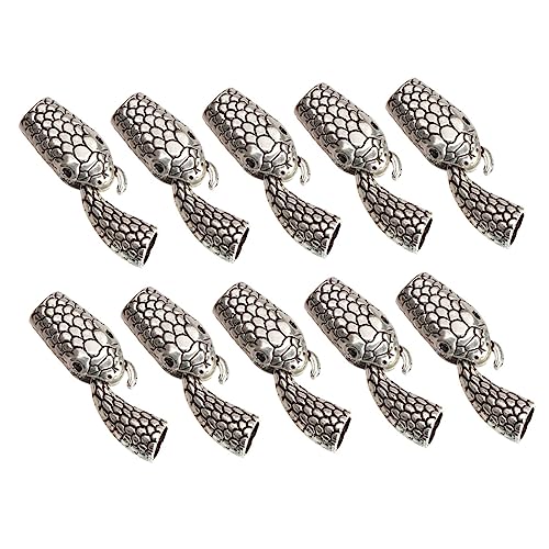 GRADENEVE 10 Paar Schlangenverschluss Knebelverschlüsse Für Die Schmuckherstellung Set Zur Herstellung Von Armbändern Knebelverschluss Knebelverschlüsse Für Schmuck Silver Legierung von GRADENEVE