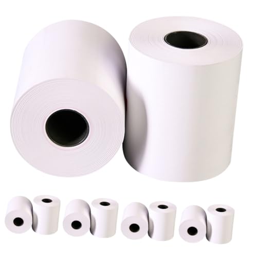 GRADENEVE 10 Rollen Thermopapier wide awake einschlagpapier durchdruckpapier Kassenpapier xmm Papierrollen Druckerpapier -Geldpapier Quittungspapier Papier für Thermodrucker Weiß von GRADENEVE