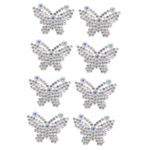 GRADENEVE 10 Stück Schmetterlingsaufkleber Kleine Kleiderflicken Verschleißfeste Hutflicken Strassflicken Schmetterlingsapplikationen Multifunktionale Kleiderflicken Verschleißfeste von GRADENEVE