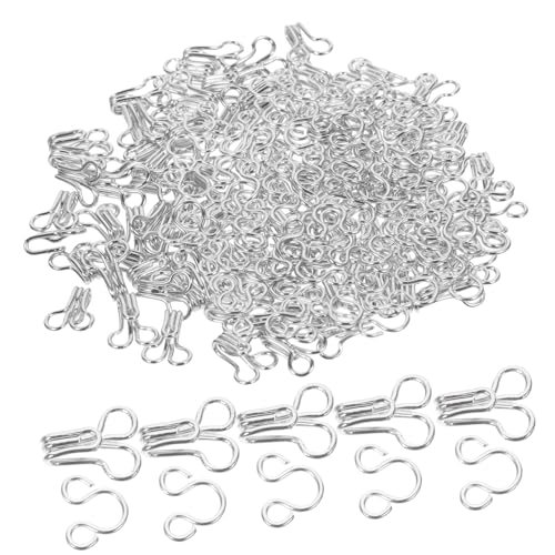 GRADENEVE 100 Stück Kupferfederkragenhaken Hemdschnallen Augenverschlusshaken Zum Annähen Bekleidungszubehör Für Hemden Röcke Und Hosen von GRADENEVE