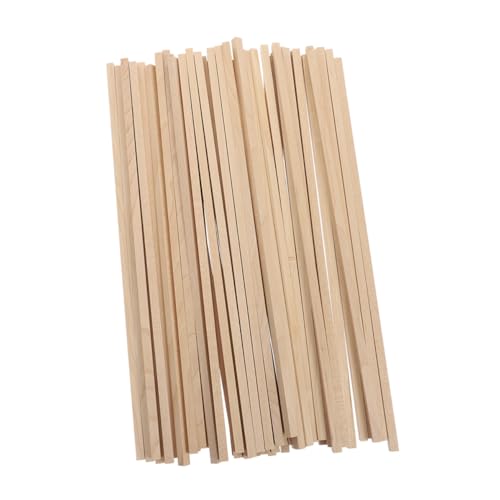 GRADENEVE 100 Stück Quadratische Holzstäbe 15cm Naturholz Bastelmaterial Für DIY Projekte Modellbau Handarbeit Kinderbasteln Kunsthandwerk von GRADENEVE