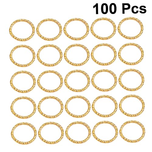 GRADENEVE 100 Stück Schmuckzubehör Set Goldene Biegeringe Präge Ringe Und Schleifenringe Für DIY Schmuckherstellung Ideal Zum Basteln Von Armbändern Und Halsketten von GRADENEVE