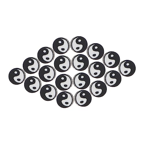 GRADENEVE 100 Stücke Kreative Yin Yang Spacer Perlen DIY Schmuck Handwerk Machen Lose Perlen von GRADENEVE