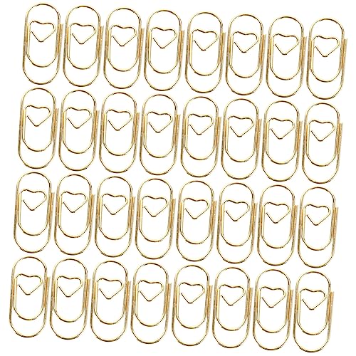 GRADENEVE 100st Büroklammer Mini-strickclips Befestigungsclips Für Dokumente Strickklammern Klein Kleine Strickclip-ornamente Bürodekoration Kleine Büroeinrichtung Clips Büro Metall Golden von GRADENEVE