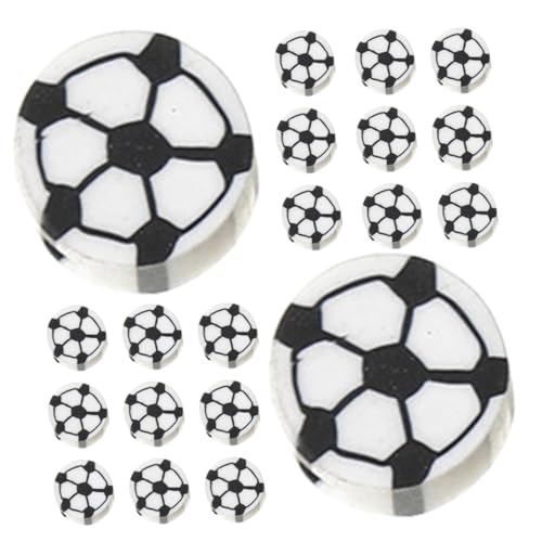 GRADENEVE 100st Fußball-perlenmaterial Perlen Für Armbänder Fußball-briefpapier Buchstabenperlen-kit Strasskette Anhänger Für Die Schmuckherstellung Sicherungsperlen Bretter Polymer-ton von GRADENEVE