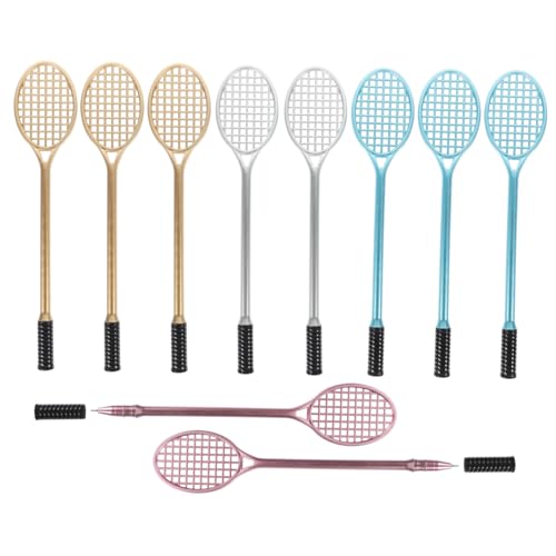 GRADENEVE 10St Badmintonschläger-Gelstift Badmintonschlägergriff Stift süß Federballschläger Stift Kugelschreiber mit Federballschläger Design tennisschläger Feder für Badmintonschläger von GRADENEVE