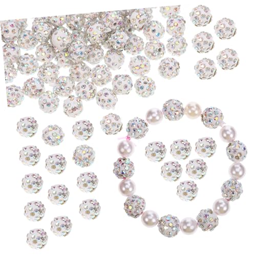 GRADENEVE 10mm Rhinestone DIY Perlen Für Schmuckherstellung Glitzernde Spacer Beads Für Armbänder Und Halsketten Bastelperlen AB Farben von GRADENEVE