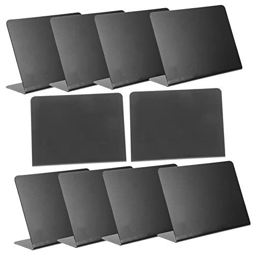 GRADENEVE 10st Löschbares Nachrichtenbrett Planke Tafelschild Für Den Außenbereich Whiteboard Zeichen Trockenlöschtafel Anzeigetafel Kreide Notizbücher Notizblock Notizbuch Black Acryl von GRADENEVE