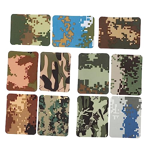 GRADENEVE 11 Stücke Camouflage Eisen-on Patches Rechteckige Nähen Patches Reparieren Patches von GRADENEVE