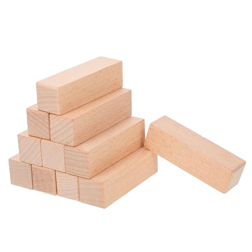 GRADENEVE 11 Teiliges DIY Holzblock Set Unbehandelte Holzstücke Für Kreative Holzschnitzarbeiten Ideal Für Stempel Und Bastelprojekte Unbehandeltes Zum Gestalten von GRADENEVE