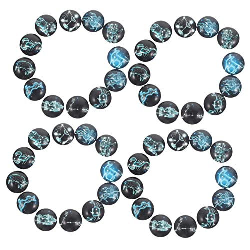 GRADENEVE 120 Stück Konstellations Edelstein Patch Edelstein Cabochons Gewölbte Edelstein Patches Runde DIY Cabochons Horoskop Cabochons Schmuck Runde Cabochons DIY Schmuck Dekor von GRADENEVE