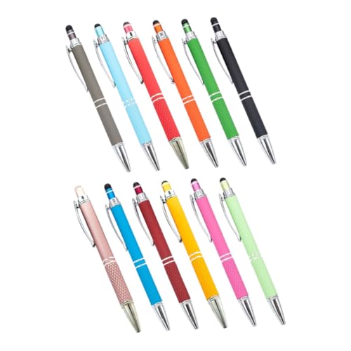 GRADENEVE 12st Kugelschreiber Aus Metall Kugelschreiber Mit Stylus-spitze Orangefarbener Stift Office-gel-tintenstifte Cartoon-stifte Tintenstifte Mit Mittlerer Spitze Stifte Mit Stylus von GRADENEVE