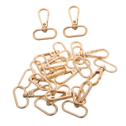 GRADENEVE 15st Schnalle Drehbare Karabinerhaken Drehhaken Für Geldbörsen Gold Drehverschluss Clip Lanyard-strigger-schnappclip Karabinerverschlüsse Drehhaken Golden Zinklegierung von GRADENEVE