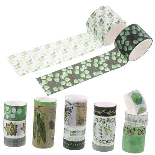 GRADENEVE 18 Rollen verwaschenes Klebeband süße Schulsachen Washi-Tape für dekoratives Klebeband handgemachte handmade Tagebuchband Washi Tape kawaii Japanisches Papier von GRADENEVE