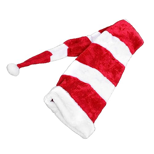 GRADENEVE 1stk Weihnachtsmütze Weihnachtsmann-cosplay-hut Weihnachtsschmuck Hut Weihnachtselfenmütze Pullover Fedora-hut Weihnachtskegelhut Santa Kopfbedeckung Weihnachtskostüme Plüsch Rot von GRADENEVE