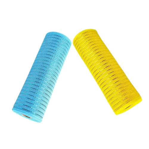 GRADENEVE Ostern Mesh Wraing Ribbon Set 2 Rollen Poly Mesh Bänder Für Handwerk Kranz Verpackung Dekorationen von GRADENEVE