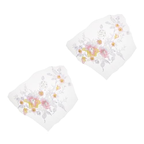 GRADENEVE 2 Stücke Patches Kleidung Stickerei Eisen Auf Applique Floral Nähen Patch von GRADENEVE