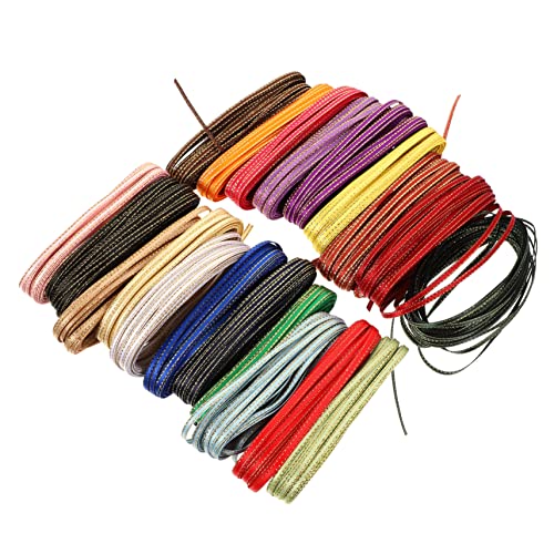 GRADENEVE 20 Rollen Weihnachtsgeschenkband Grosgrain-Bänder Wickelband Festival-Satinbänder Band zum Selbermachen seidenband ribbon dekoratives Band DIY Bastelband Dekor Polyester von GRADENEVE