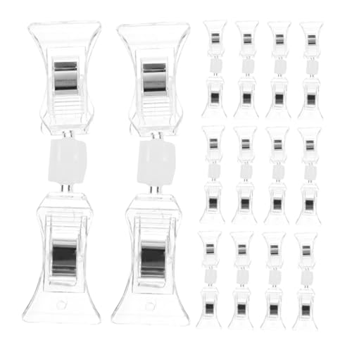 GRADENEVE 20 Stück Werbeclips Doppelseitige Clip Aufkleber Etiketten Rotierender Display Ständer Display Clips Merchandising Display Warenschild Display Clip Display Schilder Aus von GRADENEVE