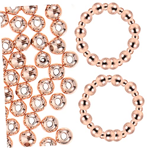 GRADENEVE 200 Stück Teiliges Metall Spacer Perlen für Armbänder und Halsketten DIY Schmuckherstellung Roségold Kupferperlen Runde Glatte Zwischenstücke für Kreative Bastelideen GRADENEVE 200 Stück Teiliges Metall Spacer Perlen für Armbänder und Halsketten DIY Schmuckherstellung Roségold Kupferperlen Runde Glatte Zwischenstücke für Kreative Bastelideen von GRADENEVE