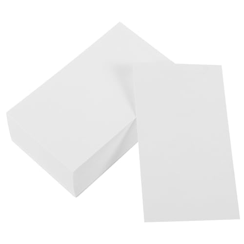 GRADENEVE 200St leere Karte memo karten bastelkarten white cards blankokarten Karten basteln Memoboard Schmierpapier Karteikarten leere Papierkarten Lernkarten aus Papier DIY-Karten Weiß von GRADENEVE