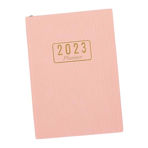 GRADENEVE 2023 Notizblock Tagebuch Schreibwaren Notizbuch Fuchs Tragbares Planerbuch Notenvorrat Agenda 2023 Tagesplaner Veranstalter Vereinfacht Beschäftigtes Buch Budget Rosa Kunstleder von GRADENEVE