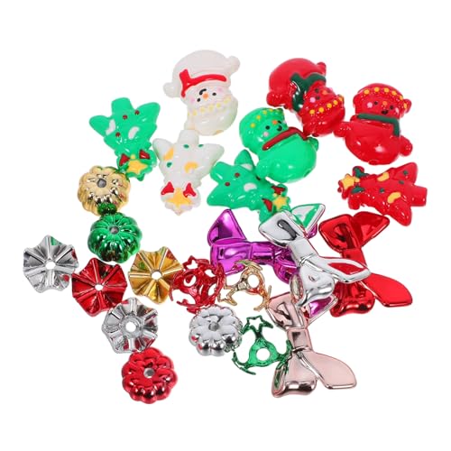 GRADENEVE 24 Stück Teiliges Weihnachtsperlen Handbemalt mit Schleifen und Kürbis Spacer Perlen für DIY Handyketten Armbänder Halsketten Ohrringe Rote und Grüne Festtagsfarben für Kreative GRADENEVE 24 Stück Teiliges Weihnachtsperlen Handbemalt mit Schleifen und Kürbis Spacer Perlen für DIY Handyketten Armbänder Halsketten Ohrringe Rote und Grüne Festtagsfarben für Kreative von GRADENEVE