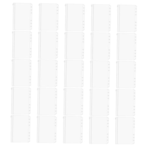 GRADENEVE 25St Ordnertasche aufbewahrungssack storage pockets Schreibwaren-Organizer folder mappen ordnee Nachfüllpackung für 6-Ring-Ordner Beutel zum Organisieren Binder-Geldbeutel PVC von GRADENEVE