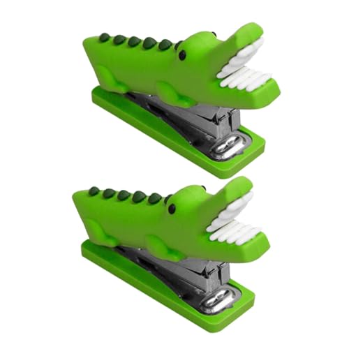 GRADENEVE 2st Alligator-hefter Transparente Klebeband-nachfüllung Bandspender Wärmeband Desktop-organizer Faltbar Katzenbandabroller Stapelbare Garderobenaufbewahrung Deckel Green Kieselgel von GRADENEVE