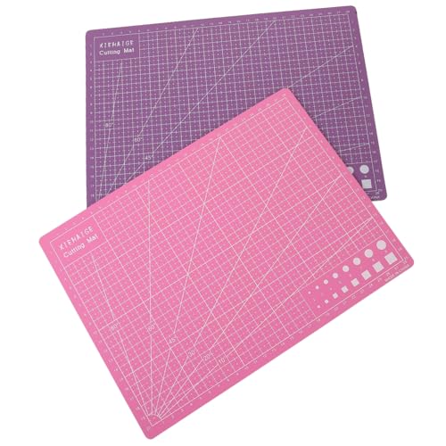 GRADENEVE 2st Kunst Schneidematte Schneidematten Für Gravurkunst Rosa Schneidematte Malmatte Gravurmatten Große Schneidematte Planke Quiltzubehör Silhouetten-schneidematte Bastelmatte Pvc von GRADENEVE